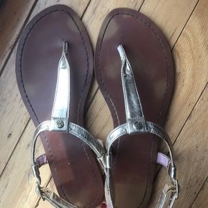 Ralph Lauren Gold Sandals